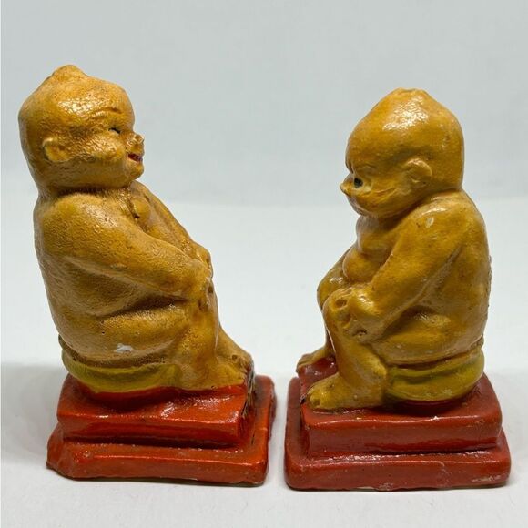 Vintage "Billy Can't" "Billy Can" Sitting On The Potty Salt & Pepper Shakers - Picture 2 of 8